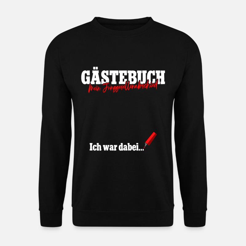 Gästebuch Junggesellinnenabschied - Unisex Pullover - Schwarz