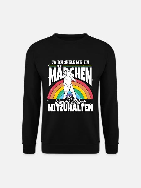 Fußball Fußballspielerin - Unisex Pullover - Schwarz