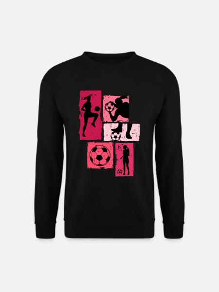 Fußballspielerin Frauen Fußball - Unisex Pullover - Schwarz