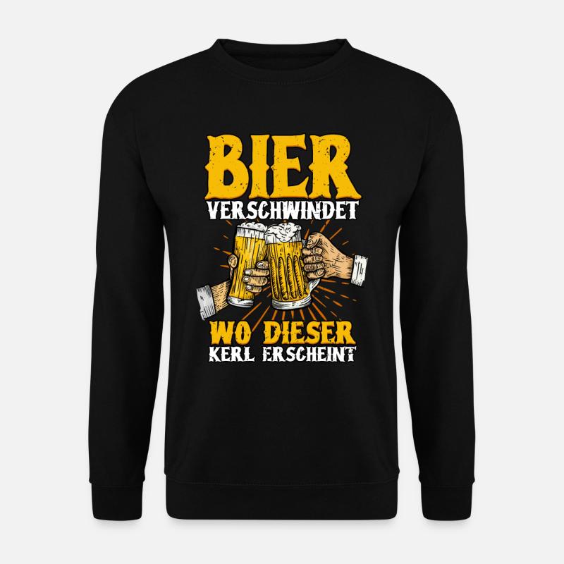 Bier - Unisex Pullover - Schwarz
