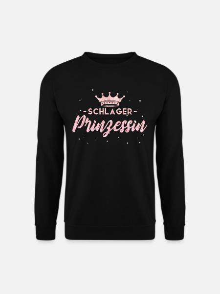 Schlagerparty Schlager Prinzessin - Unisex Pullover - Schwarz