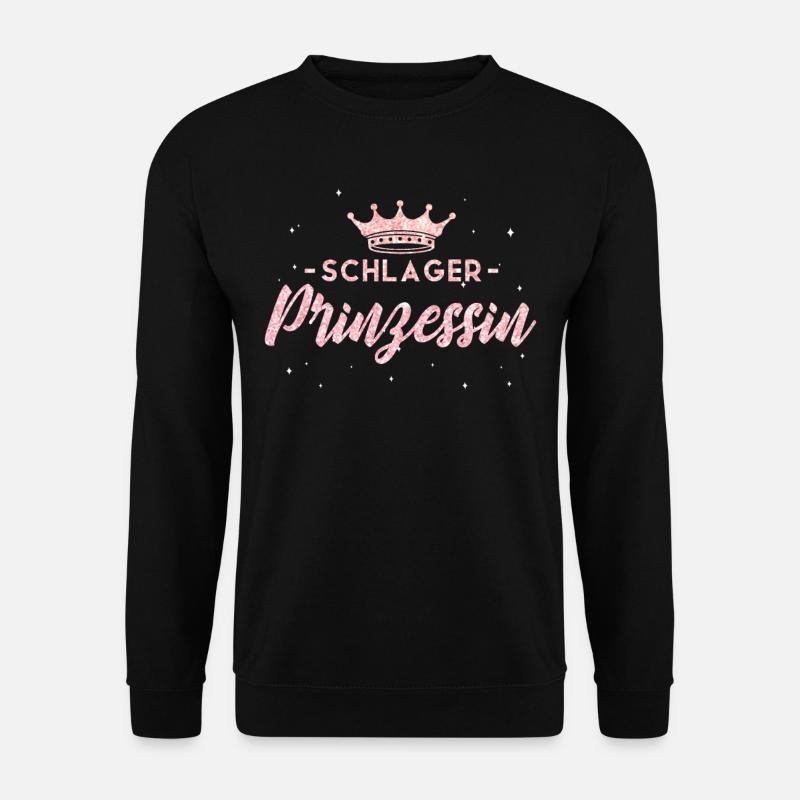 Schlagerparty Schlager Prinzessin - Unisex Pullover - Schwarz
