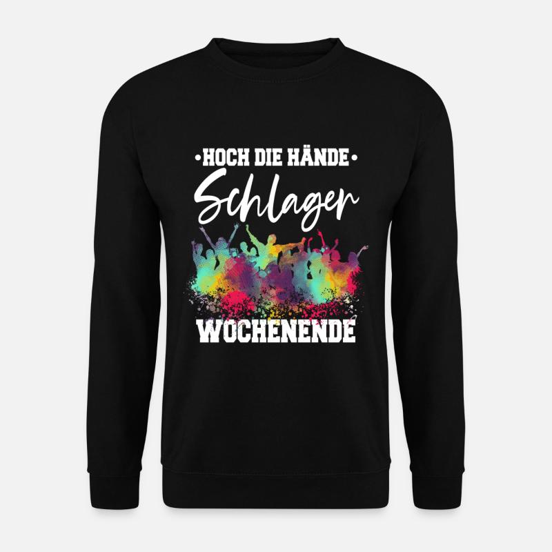Schlagerparty Schlager - Unisex Pullover - Schwarz