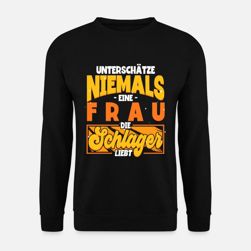 Schlagerparty Frauen Schlager - Unisex Pullover - Schwarz