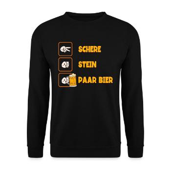 blockedName - Unisex Pullover - Schwarz - Vorne - Alina (178cm) & Michal (187cm)