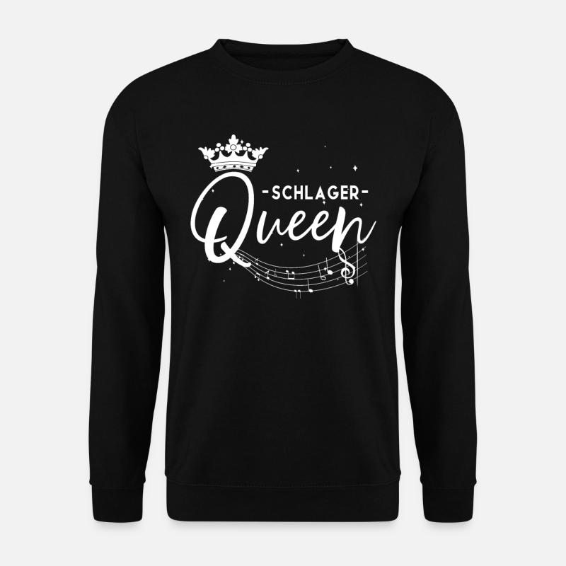 Schlager Queen Krone Schlagerparty Frauen Schlager - Unisex Pullover - Schwarz