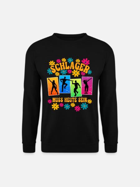 Schlagerparty Schlager - Unisex Pullover - Schwarz