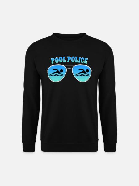 Pool Police Rettungsschwimmer Bademeister - Unisex Pullover - Schwarz
