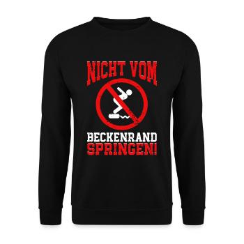 Rettungsschwimmer Bademeister Nicht Vom - Unisex Pullover - Schwarz - Vorne - Alina (178cm) & Michal (187cm)