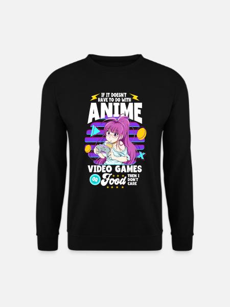 Anime Saying Weeb Otaku - Unisex Sweatshirt - black