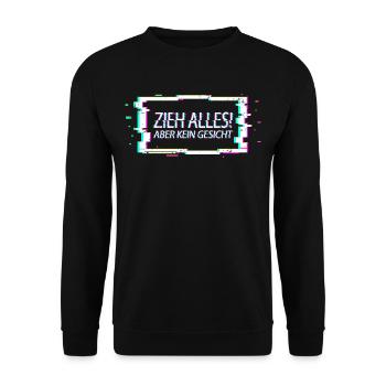 Techno Music - Unisex Sweatshirt - black - Front - Alina (178cm) & Michal (187cm)