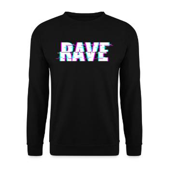 Techno Musique Rave - Sweat-shirt Unisexe - noir - Devant - Alina (178cm) & Michal (187cm)
