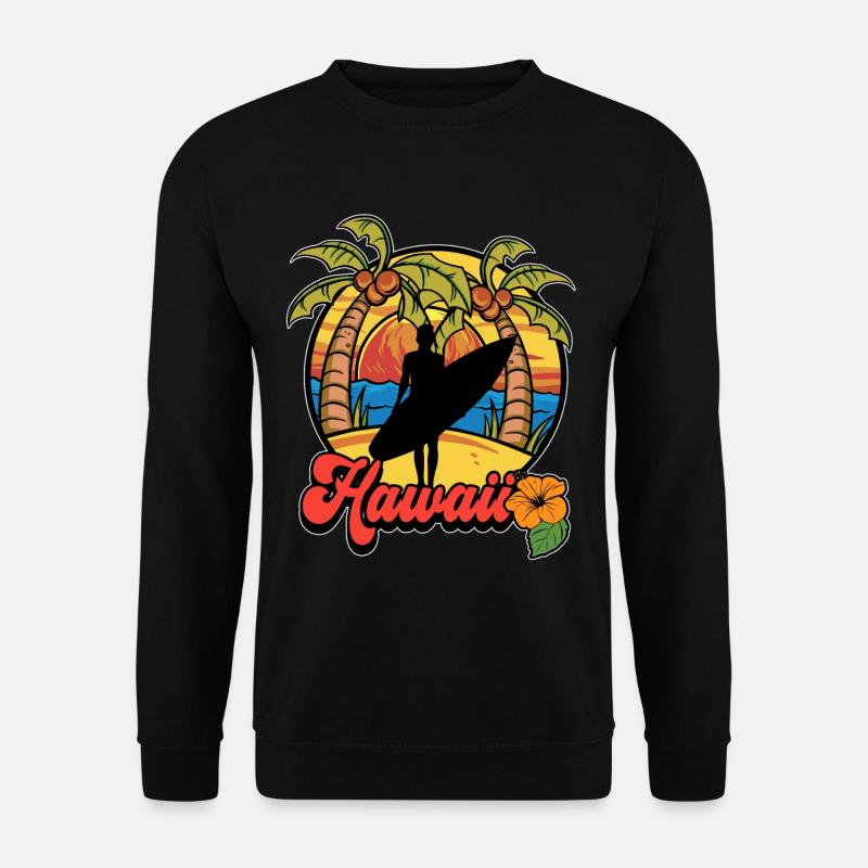 Surfing Surf Surfer Hawaii - Unisex Sweatshirt - black