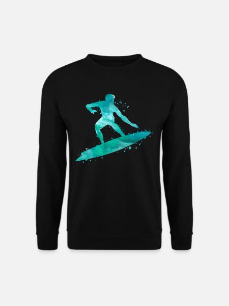 Wellenreiten Surfen Surfer - Unisex Pullover - Schwarz