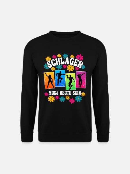 Schlagerparty Schlager - Unisex Pullover - Schwarz