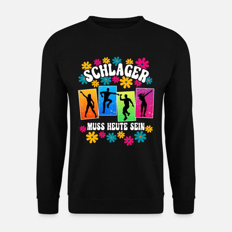 Schlagerparty Schlager - Unisex Pullover - Schwarz