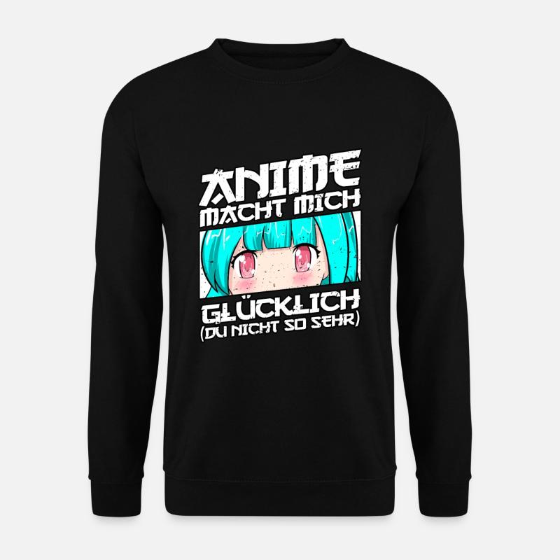 Anime Spruch Weeb Otaku - Unisex Pullover - Schwarz