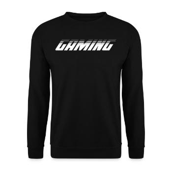Gaming Team Fan Coach T-Shirt - Sweat-shirt Unisexe - noir - Devant - Alina (178cm) & Michal (187cm)
