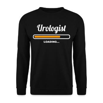 Urologist Loading - Unisex Sweatshirt - black - Front - Alina (178cm) & Michal (187cm)