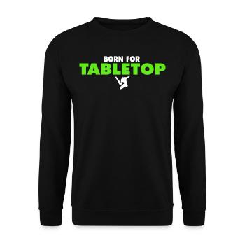 NÉ POUR LE THÉ DE TABLE - Sweat-shirt Unisexe - noir - Devant - Alina (178cm) & Michal (187cm)