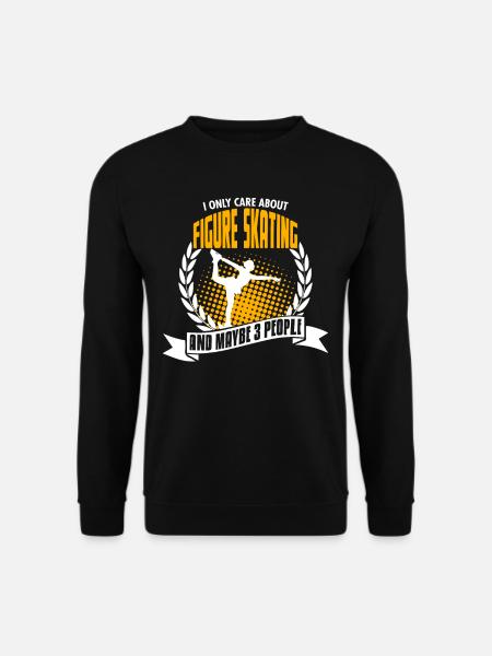 Funny Figure Skating T-Shirt Bday Gift - Unisex Pullover - Schwarz