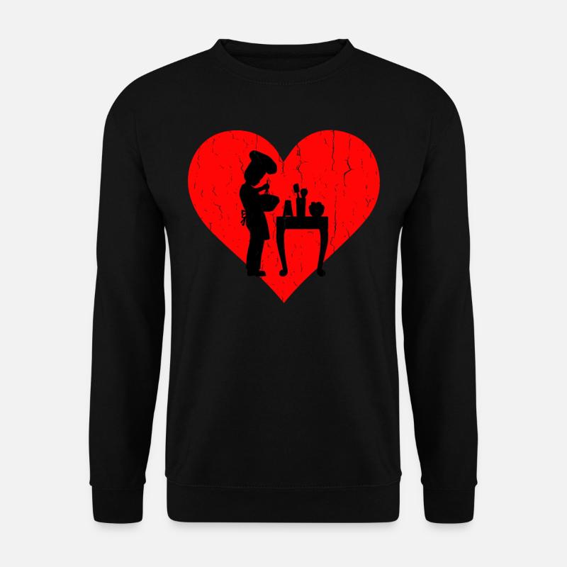 Gotowanie Heart - Unisex Sweatshirt - black