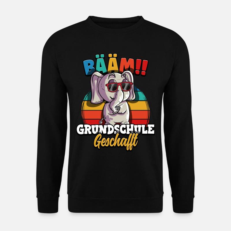 Bääm Grundschule Geschafft - Unisex Pullover - Schwarz