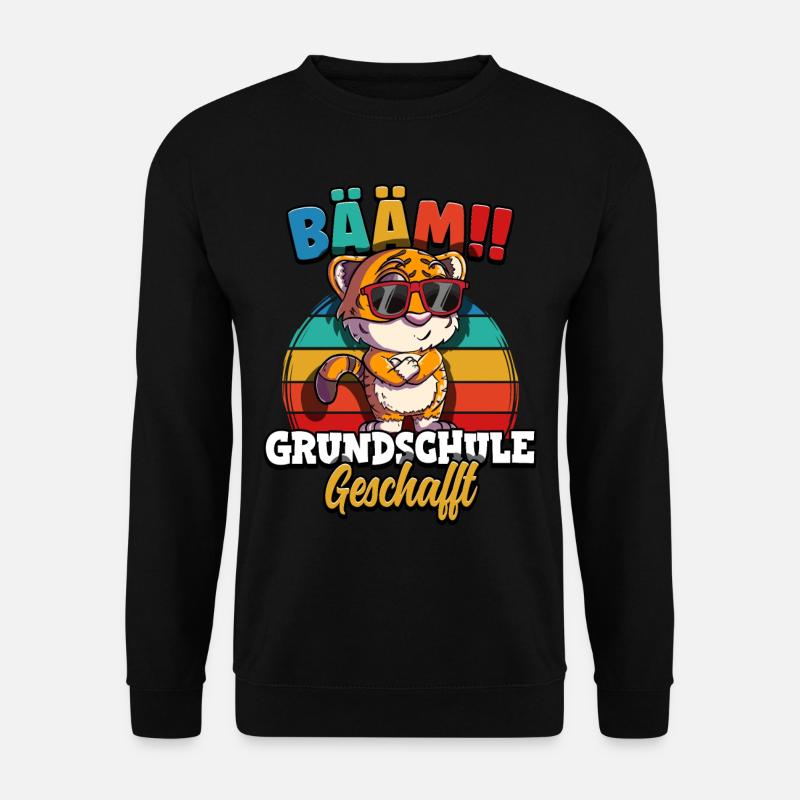 Bääm Grundschule Geschafft - Unisex Pullover - Schwarz
