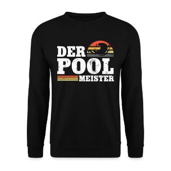 Rettungsschwimmer Bademeister - Unisex Pullover - Schwarz - Vorne - Alina (178cm) & Michal (187cm)