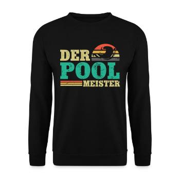 Rettungsschwimmer Bademeister - Unisex Pullover - Schwarz - Vorne - Alina (178cm) & Michal (187cm)
