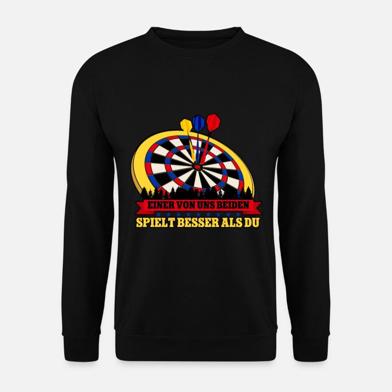 Darts Dartspieler - Unisex Pullover - Schwarz
