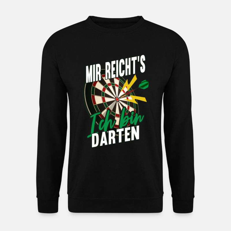 Darts Dartspieler - Unisex Pullover - Schwarz
