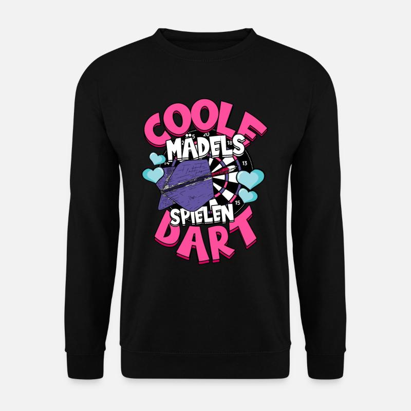 Darts Dartspieler - Unisex Pullover - Schwarz