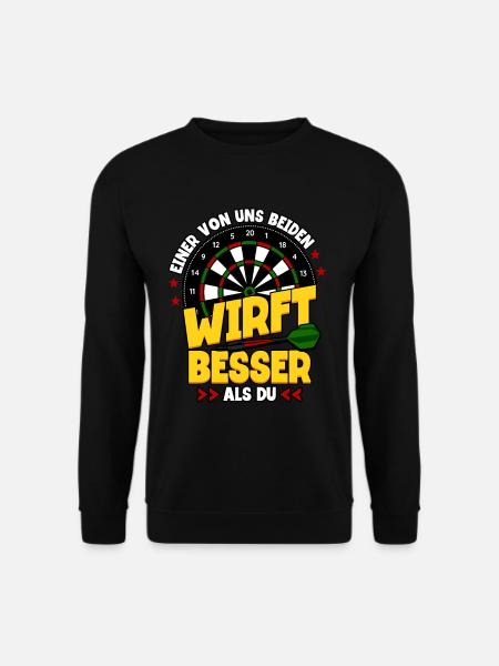 Darts Dartspieler - Unisex Pullover - Schwarz