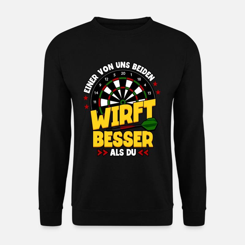 Darts Dartspieler - Unisex Pullover - Schwarz