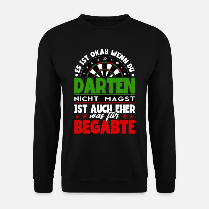 Darts Dartspieler - Unisex Pullover - Schwarz