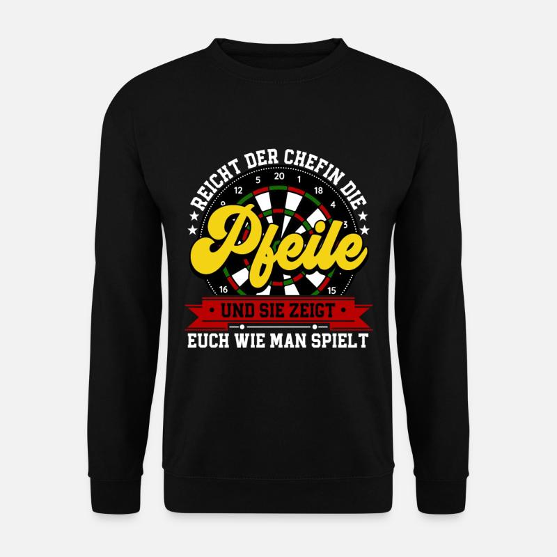 Darts Dartspieler - Unisex Pullover - Schwarz