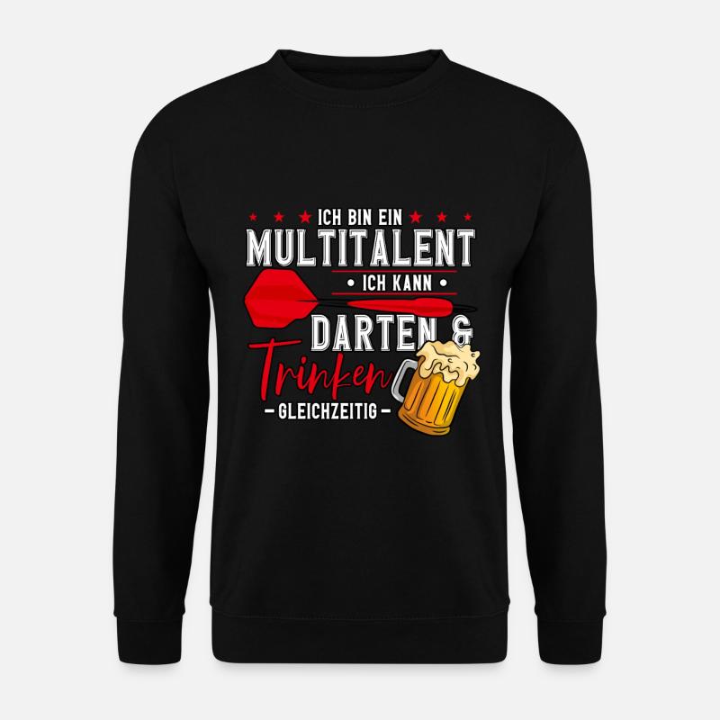Darts Dartspieler - Unisex Pullover - Schwarz