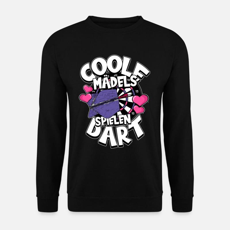 Darts Dartspieler - Unisex Pullover - Schwarz