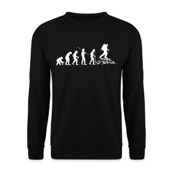 Randonneur Randonnée Randonnée et bière c’est pourquoi je suis - Sweat-shirt Unisexe - noir - Devant - Alina (178cm) & Michal (187cm)