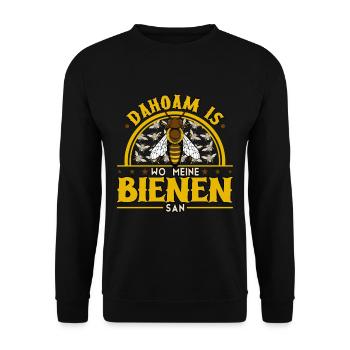 Beekeeper Beekeeper - Unisex Sweatshirt - black - Front - Alina (178cm) & Michal (187cm)