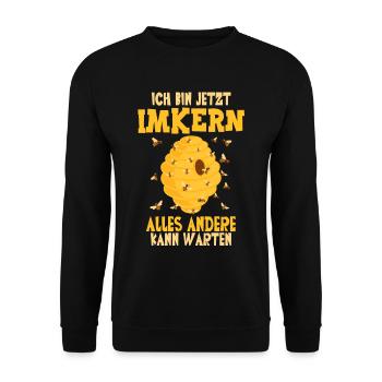 Beekeeper Beekeeper - Unisex Sweatshirt - black - Front - Alina (178cm) & Michal (187cm)