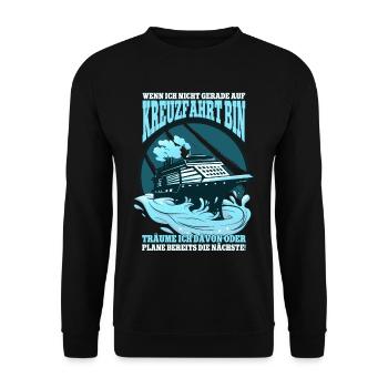 Kreuzfahrt - Unisex Pullover - Schwarz - Vorne - Alina (178cm) & Michal (187cm)