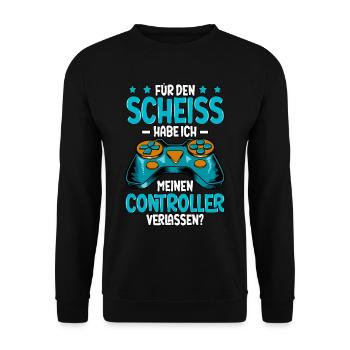 Zocken Gaming - Unisex Pullover - Schwarz - Vorne - Alina (178cm) & Michal (187cm)