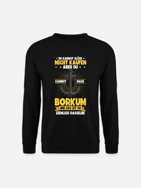 Borkum - Unisex Pullover - Schwarz