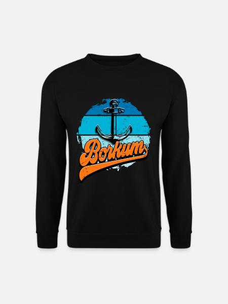 Borkum - Unisex Pullover - Schwarz