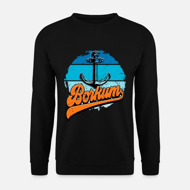 Borkum - Unisex Pullover - Schwarz