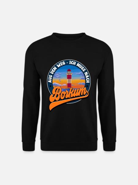 Borkum - Unisex Pullover - Schwarz