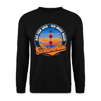 Carolinensiel - Unisex Pullover - Schwarz - Vorne - Alina (178cm) & Michal (187cm)
