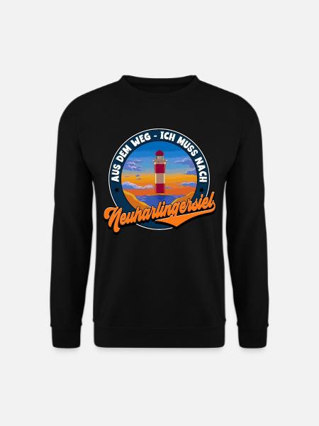 Neuharlingersiel - Unisex Pullover - Schwarz